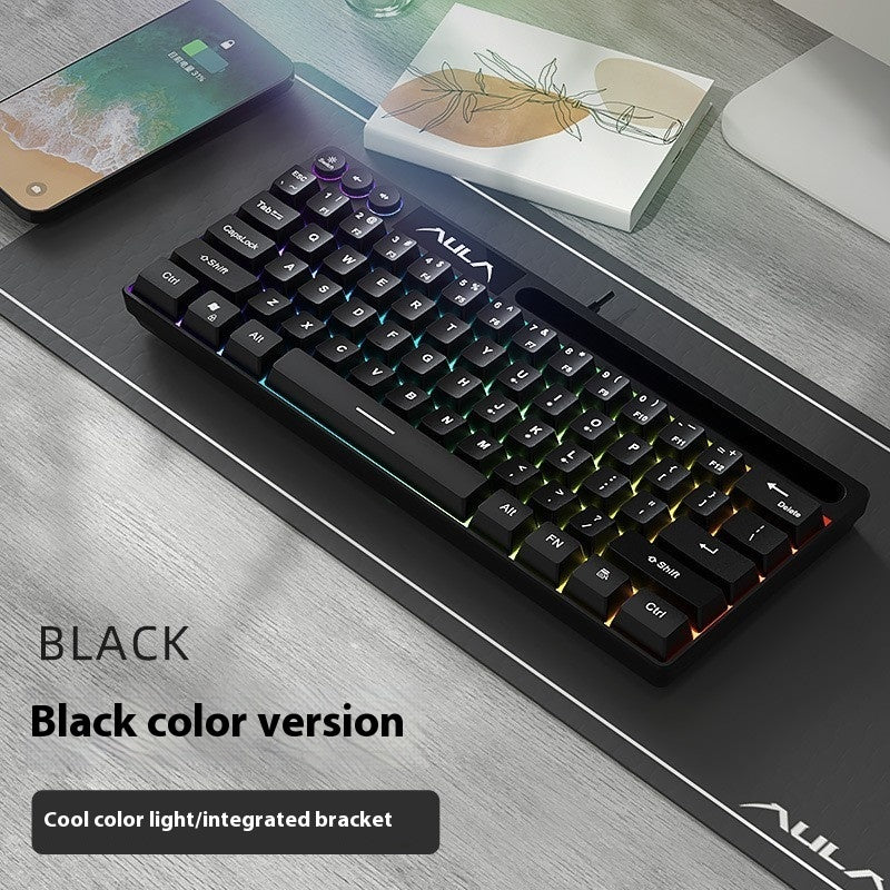 F3061 61keys Wired RGB Gaming Keyboard Membrane Keyboard My Store