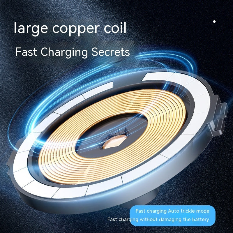 New Magsafe Magnetic Wireless Charger 2-in-1 15W Fast Charge Folding Bracket Holder My Store