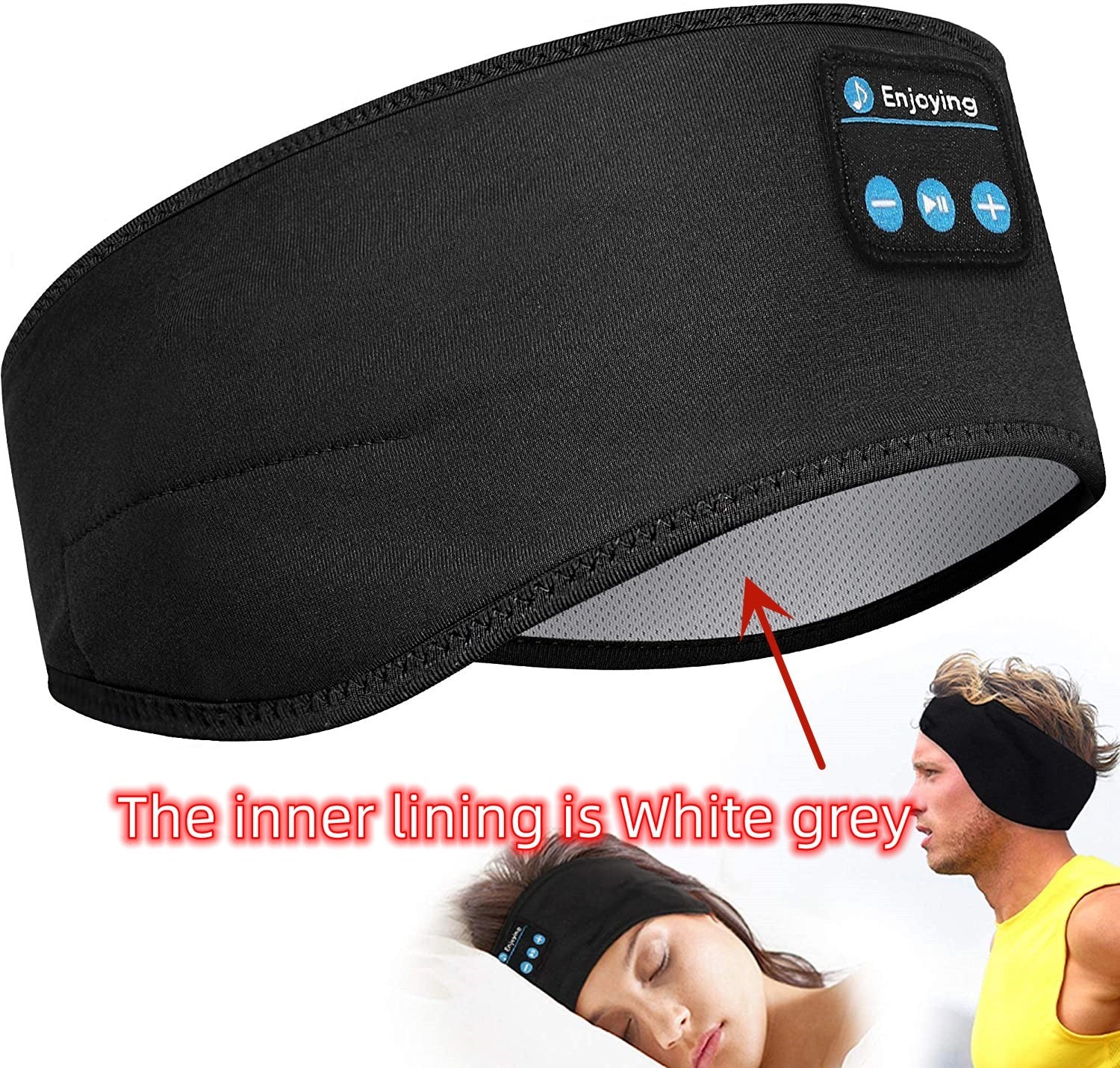 Wireless Bluetooth Sleeping Headphones Headband Thin Soft Elastic Comfortable Music Ear Phones Eye Mask For Side Sleeper Sports My Store, wireless sleep soft comfortable 3in1, wireless sleep earbuds, sleeping, headphones, side sleeper, comfortable bed, sleep headphones bluetooth headband, mask, music, electragadgetstore.