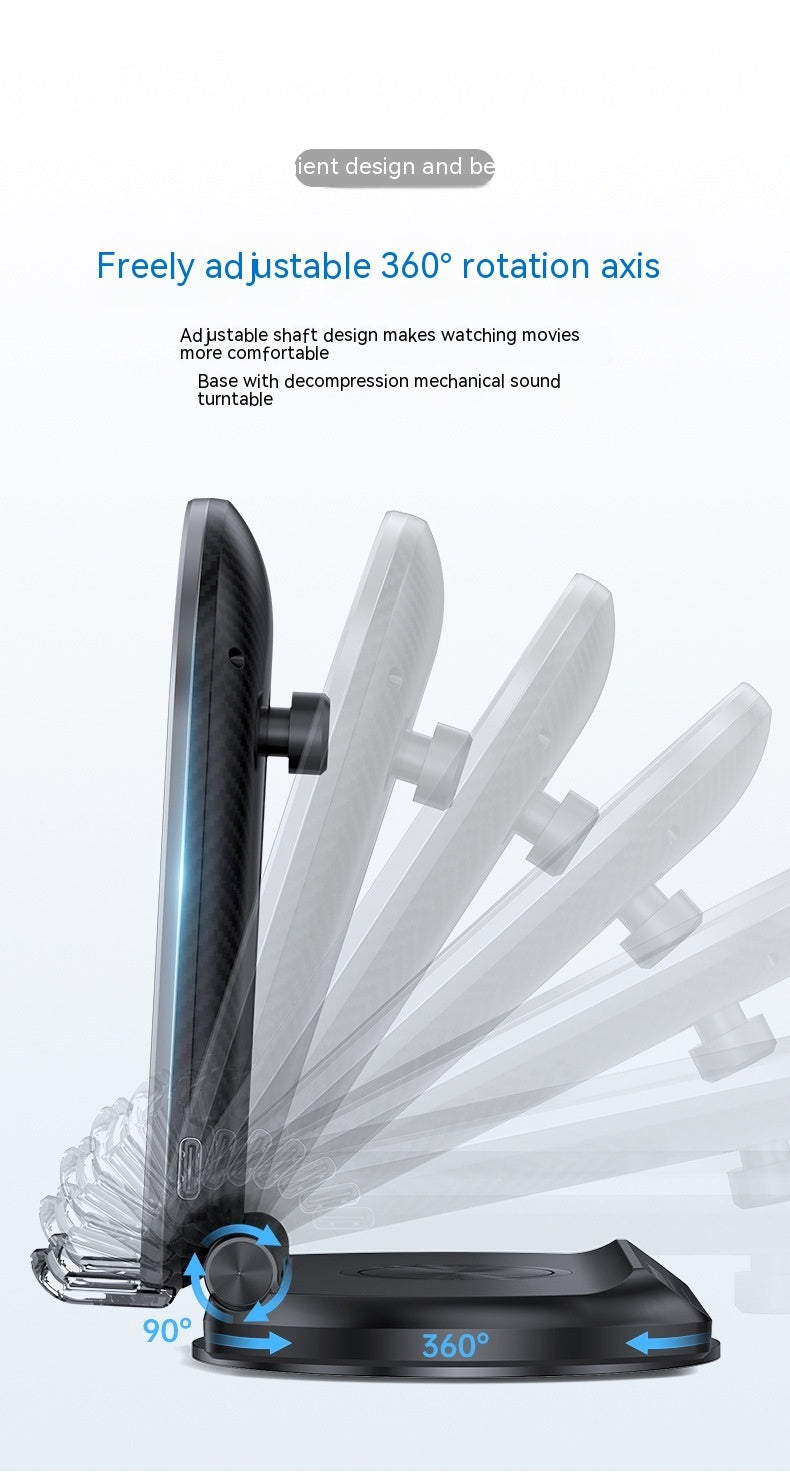 New Magsafe Magnetic Wireless Charger 2-in-1 15W Fast Charge Folding Bracket Holder My Store