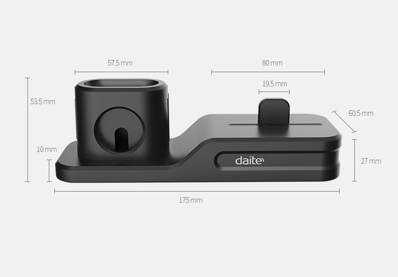 Compatible with Apple, 3-in-1 mobile phone charging base for  iwatch charging stand airpods charging stand My Store