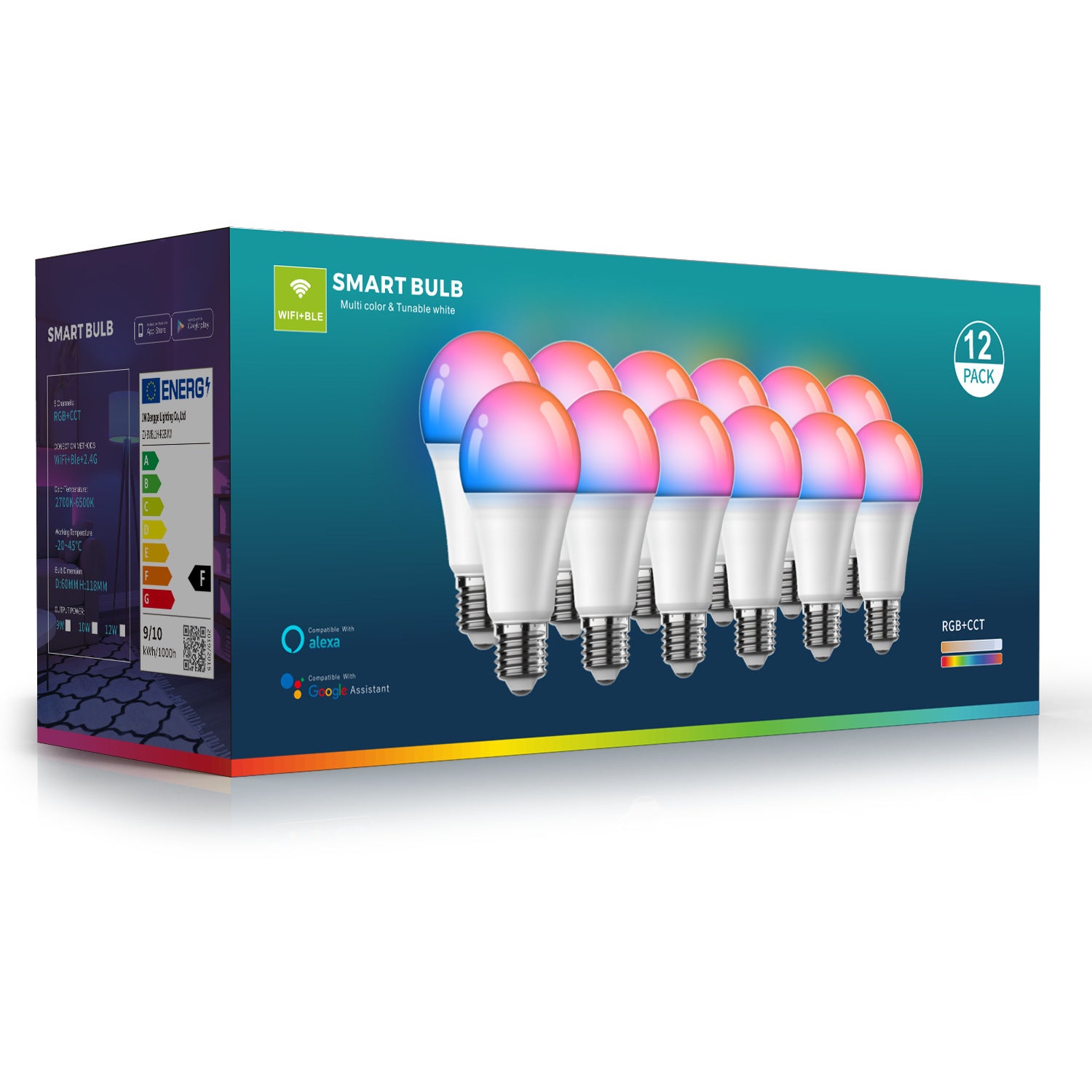 Smart Wifi Bluetooth Dimming And Color-changing Bulb My Store