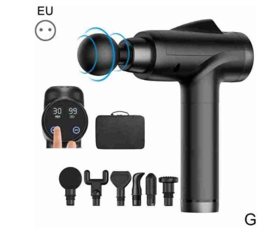 LCD Massage Fascia Gun Slimming Body Muscle Relaxation Back Muscle Deep Shoulder Massager Tissue Foot For Neck Vibration Le K6J0 My Store