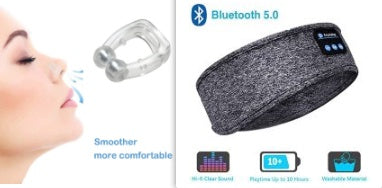 Wireless Bluetooth Sleeping Headphones Headband Thin Soft Elastic Comfortable Music Ear Phones Eye Mask For Side Sleeper Sports My Store