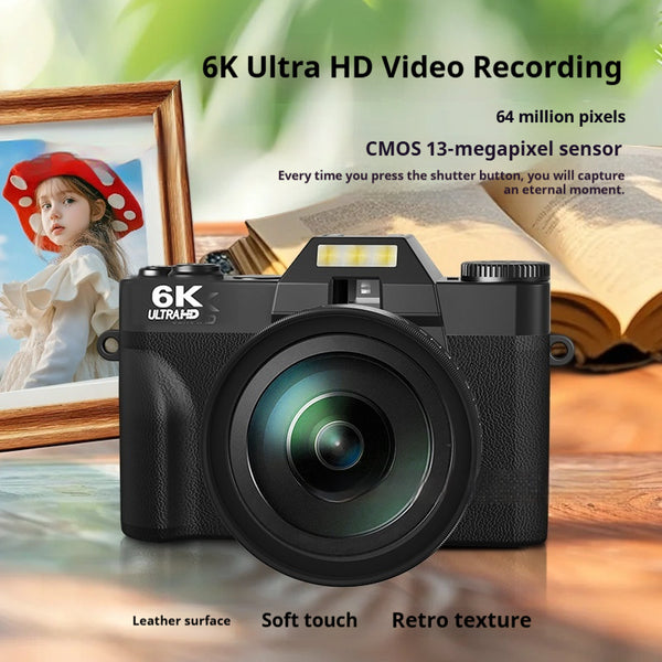 6K HD Digital Camera Mirrorless Camera Retro My Store, mirrorless, Digital HD Camera, Retro Mirrorless digital camera 6k, camera 6k, digital tech, high-resolution, electronic, electragadgetstore