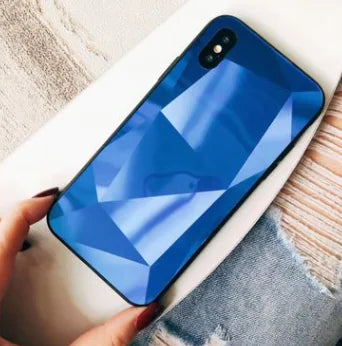Colorful 3D Diamond Mirror Phone Case for Couples Electra