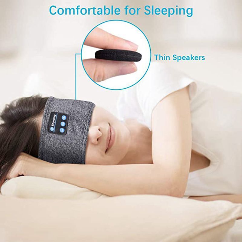 Wireless Bluetooth Sleeping Headphones Headband Thin Soft Elastic Comfortable Music Ear Phones Eye Mask For Side Sleeper Sports My Store, wireless sleep soft comfortable 3in1, wireless sleep earbuds, sleeping, headphones, side sleeper, comfortable bed, sleep headphones bluetooth headband, mask, music, electragadgetstore.
