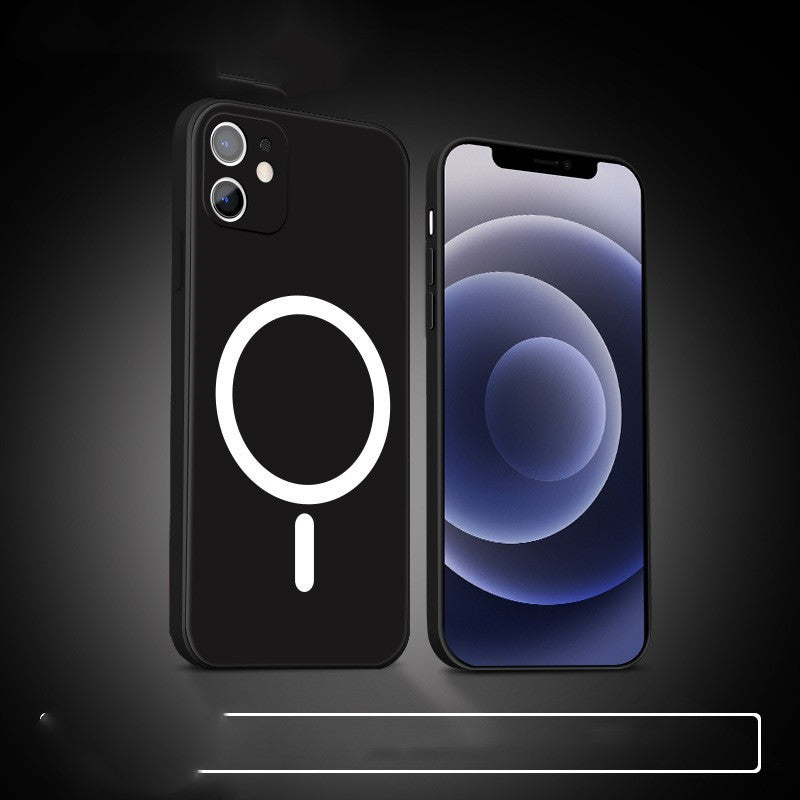 Compatible With E, Compatible With  , MagSafe Magnetic Liquid Silicone Case With Straight Edge My Store