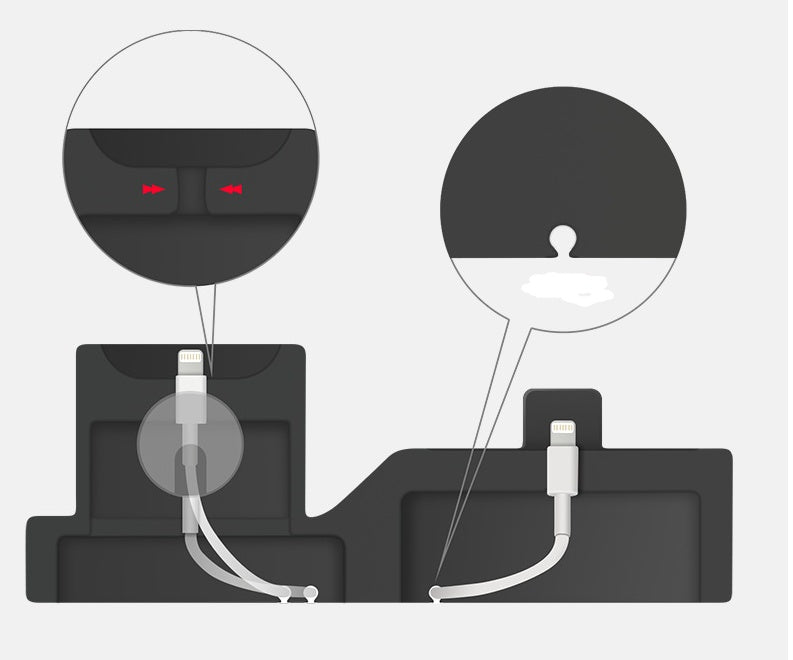 Compatible with Apple, 3-in-1 mobile phone charging base for  iwatch charging stand airpods charging stand My Store