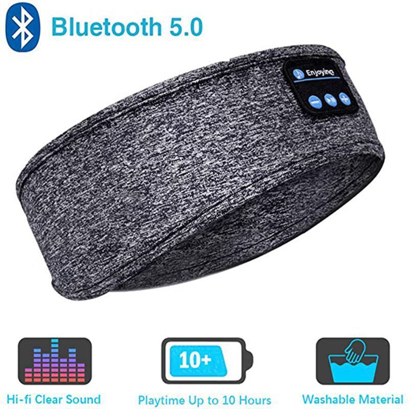 Wireless Bluetooth Sleeping Headphones Headband Thin Soft Elastic Comfortable Music Ear Phones Eye Mask For Side Sleeper Sports My Store