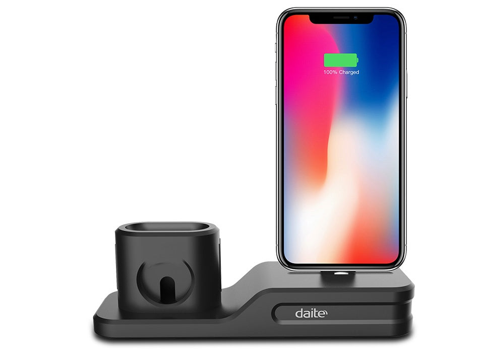 Compatible with Apple, 3-in-1 mobile phone charging base for  iwatch charging stand airpods charging stand My Store