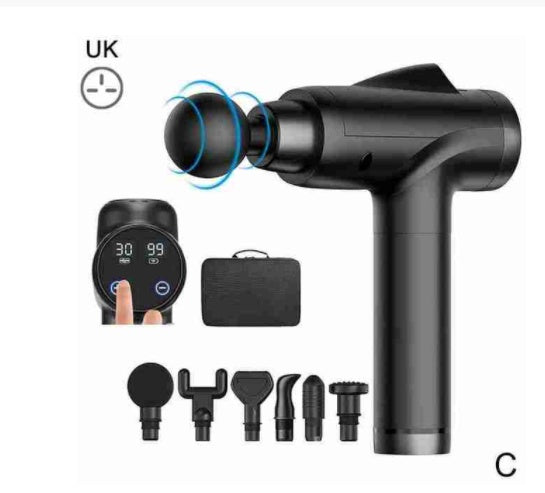 LCD Massage Fascia Gun Slimming Body Muscle Relaxation Back Muscle Deep Shoulder Massager Tissue Foot For Neck Vibration Le K6J0 My Store