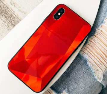 Colorful 3D Diamond Mirror Phone Case for Couples Electra