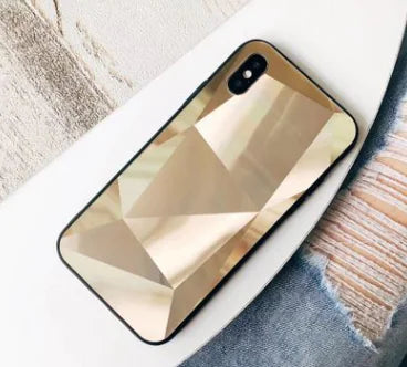 Colorful 3D Diamond Mirror Phone Case for Couples Electra