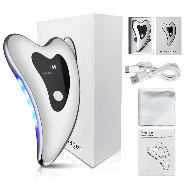 Skin Scraping Electric Face Massager. home massage spa & massage therapy. packaged