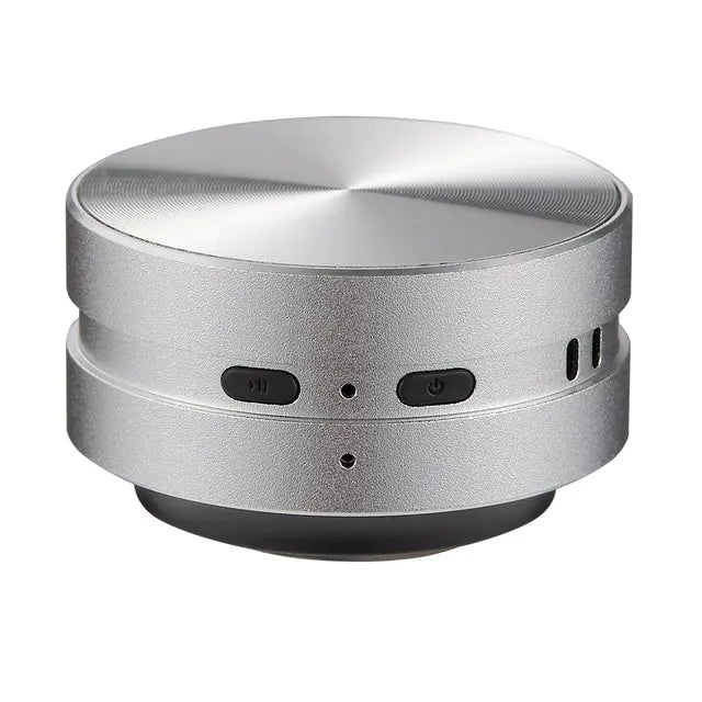 White Bone Conduction Bluetooth Speaker. side view on white background.