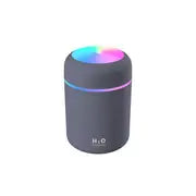 Black Mini Portable Air Humidifier on white background