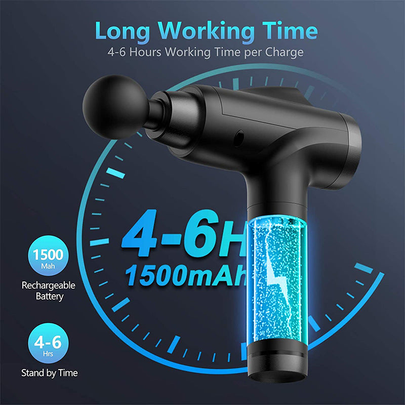 LCD Massage Fascia Gun Slimming Body Muscle Relaxation Back Muscle Deep Shoulder Massager Tissue Foot For Neck Vibration Le K6J0 My Store