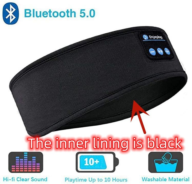 Wireless Bluetooth Sleeping Headphones Headband Thin Soft Elastic Comfortable Music Ear Phones Eye Mask For Side Sleeper Sports My Store
