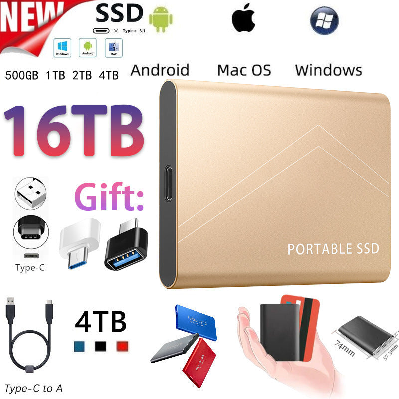 Mobile Solid State Drive SSD 16TB 8TB 4TB 2TB 1T My Store