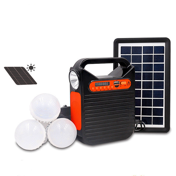 Portable Solar Lighting Power System With Power Bank Speaker My Store solar, speaker solar light power bank, power solar, power bank, solar lighting system, solar power