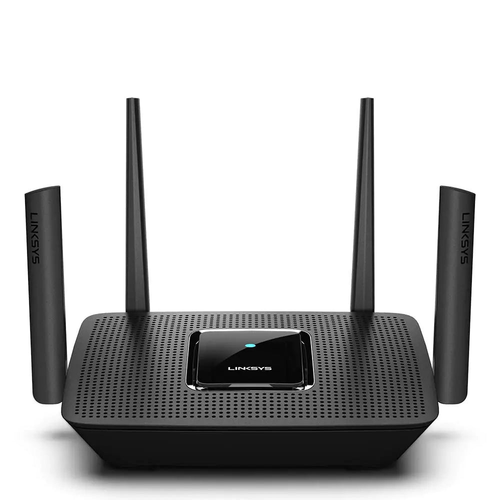 Linksys AC3000 Smart Mesh Wi-Fi Router for Home Networks MU-MIMO Tri-band Wireless Gigabit Mesh Router Fast Speeds of up to 3.0 Gbps Coverage of up to 3000 Sq Ft Up to 25 Devices MR9000 (Renewed) Electra