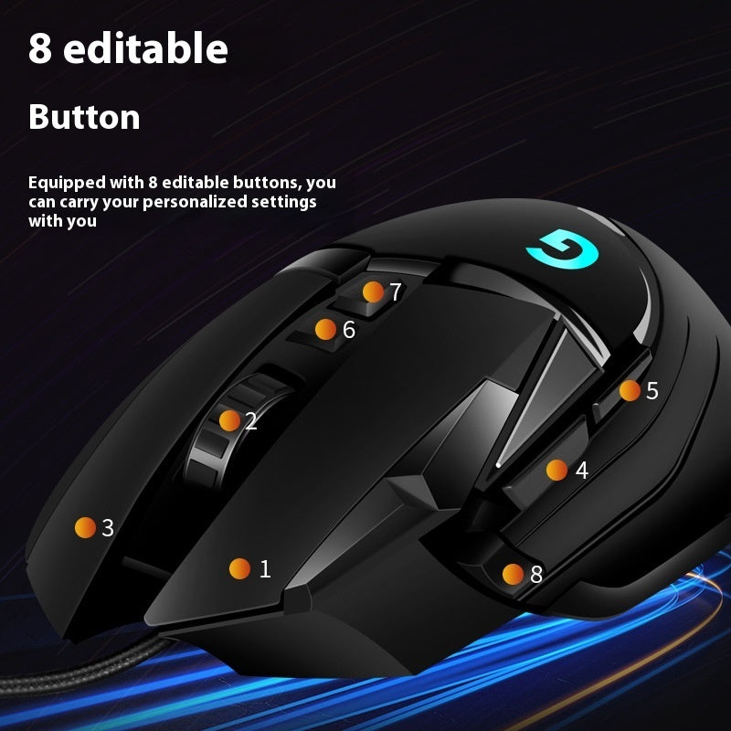 E-sports Games G502 Wired Mouse My Store, wireless mouse battery life,  RGB Mechanical Esports Wired, Logitech G502 HERO,  e-sports, gaming,  High Dpi Gaming Mouse