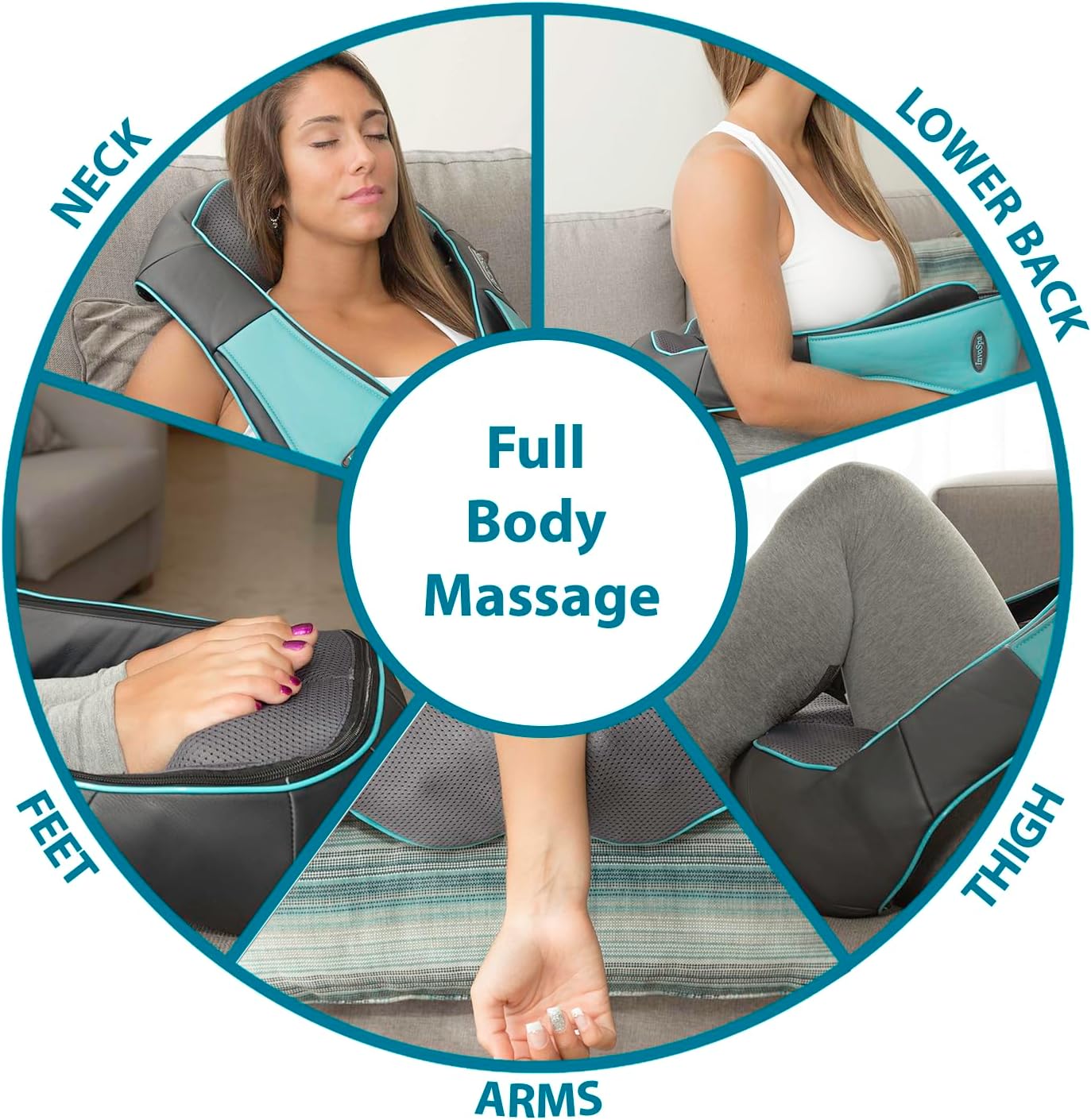 Deep Kneading Shiatsu Massager With Heat My Store